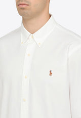 Polo Ralph Lauren Logo Embroidered Long-Sleeved Shirt White 710792041001CO/O_POLOR-WHT