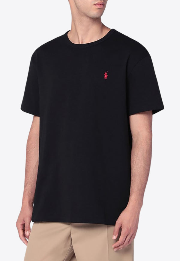 Polo Ralph Lauren Logo Embroidered T-shirt Black 710811284001CO/R_POLOR-PB