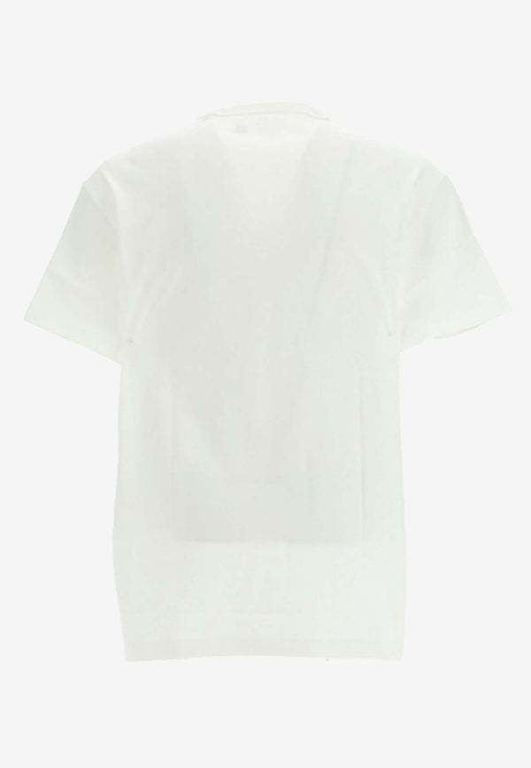 Polo Ralph Lauren Logo Embroidered Crewneck T-shirt White 710811284_000_002