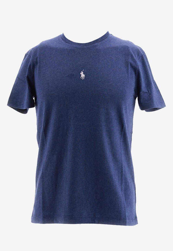 Polo Ralph Lauren Logo Embroidered Crewneck T-shirt Blue 710839046_000_042
