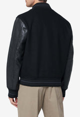 Polo Ralph Lauren Letterman Bomber Jacket Black 710907546001WO/R_POLOR-BLK