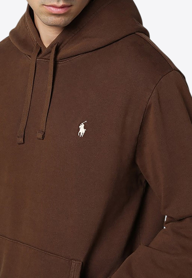 Polo Ralph Lauren Logo Embroidered Drawstring Hoodie Brown 710916690017CO/P_POLOR-PR