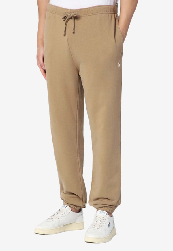 Polo Ralph Lauren Loopback Logo-Embroidered Track Pants Beige 710916699022CO/Q_POLOR-DK