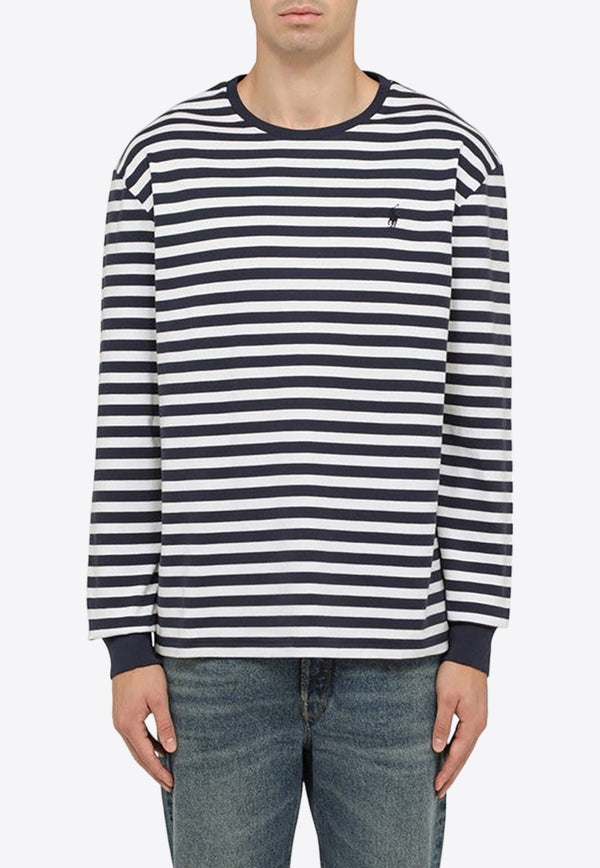 Polo Ralph Lauren Striped Long-Sleeved T-shirt Monochrome 710926742001CO/O_POLOR-NW