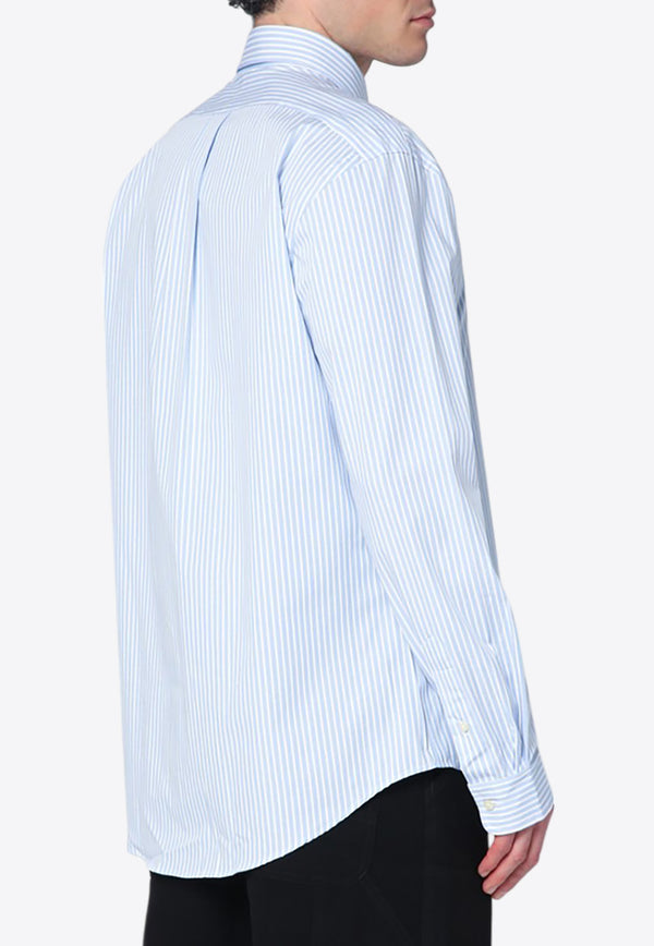 Polo Ralph Lauren Striped Oxford Long-Sleeved Shirt Light Blue 710929346018CO/R_POLOR-AS