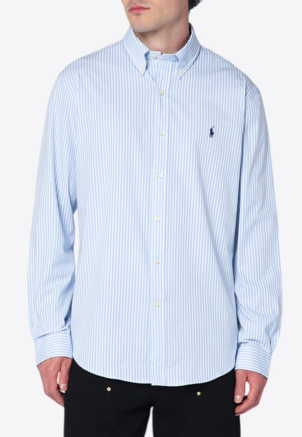 Polo Ralph Lauren Striped Oxford Long-Sleeved Shirt Light Blue 710929346018CO/R_POLOR-AS