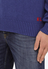 Polo Ralph Lauren Polo Bear Intarsia Knit Sweater Blue 710934020001CO/O_POLOR-BR