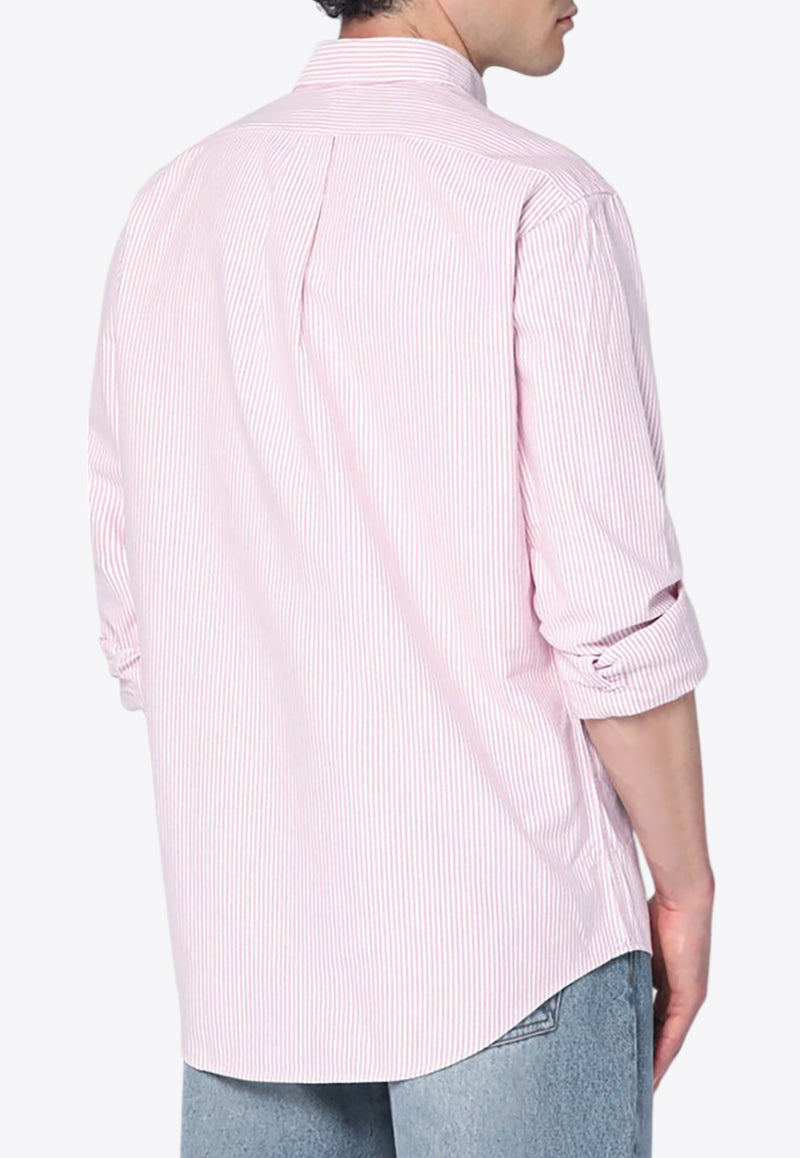 Polo Ralph Lauren Striped Logo Oxford Shirt Pink 710953704009CO/R_POLOR-AB