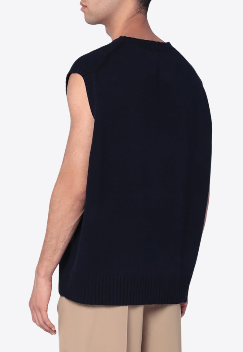 Polo Ralph Lauren Intarsia Flag Wool Sweater Vest Blue 710970293001CO/R_POLOR-HN