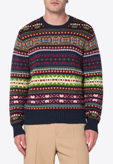 Polo Ralph Lauren Intarsia Knit Patterned Sweater Multicolor 710970655001CO/R_POLOR-NC