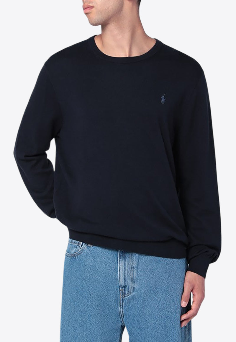 Polo Ralph Lauren Logo Embroidered Sweatshirt Navy 710973589004CO/R_POLOR-HN