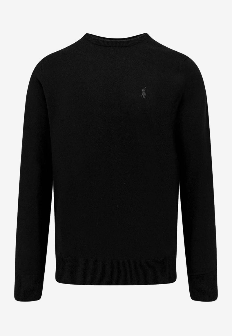 Polo Ralph Lauren Wool Crewneck Sweater Black 710974148003_POLO BLACK_29847462