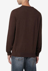 Polo Ralph Lauren Logo Embroidered Wool Sweater Brown 710974148011WO/R_POLOR-CB