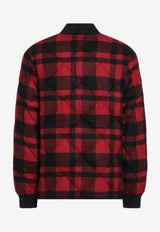 Polo Ralph Lauren Plaid Check Quilted Bomber Jacket Red 710980939001WO/R_POLOR-BP