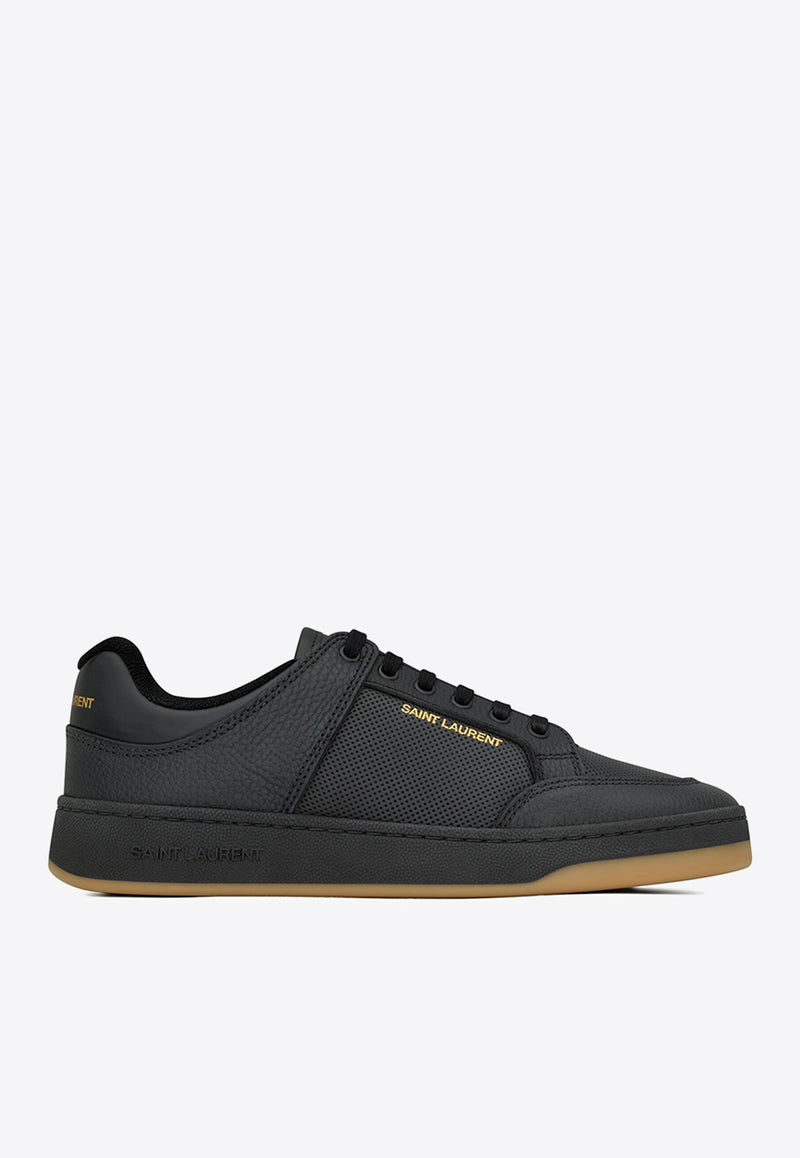 Saint Laurent SL/61 Leather Low-Top Sneakers Black 713600-AAB85-1613