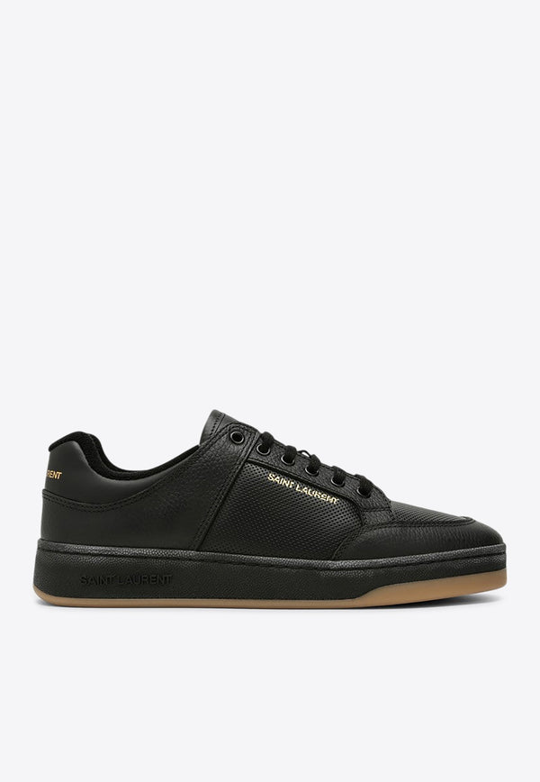 Saint Laurent SL/61 Leather Low-Top Sneakers Black 713600AAB85/P_YSL-1613