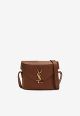 Saint Laurent June Box Leather Crossbody Bag Brown 713700BWR0W/O_YSL-6309