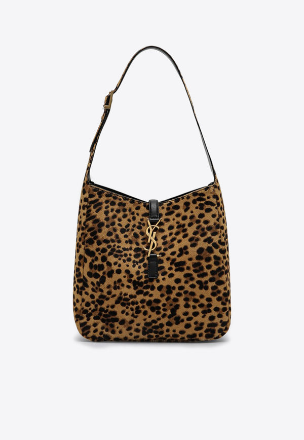 Saint Laurent Small Le 5 À 7 Leopard Print Shoulder Bag Brown 713938AAD0J/P_YSL-2790