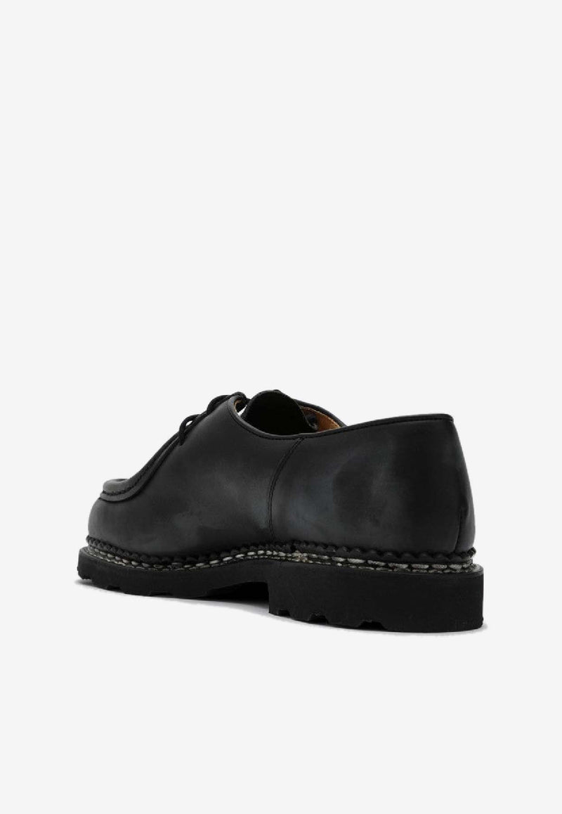 Paraboot Michael Derby Shoes in Leather Black 715604LE/R_PARAB-LN