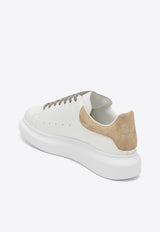 Alexander McQueen Oversized Leather Low-Top Sneakers White 718139WIEE5/O_ALEXQ-9385