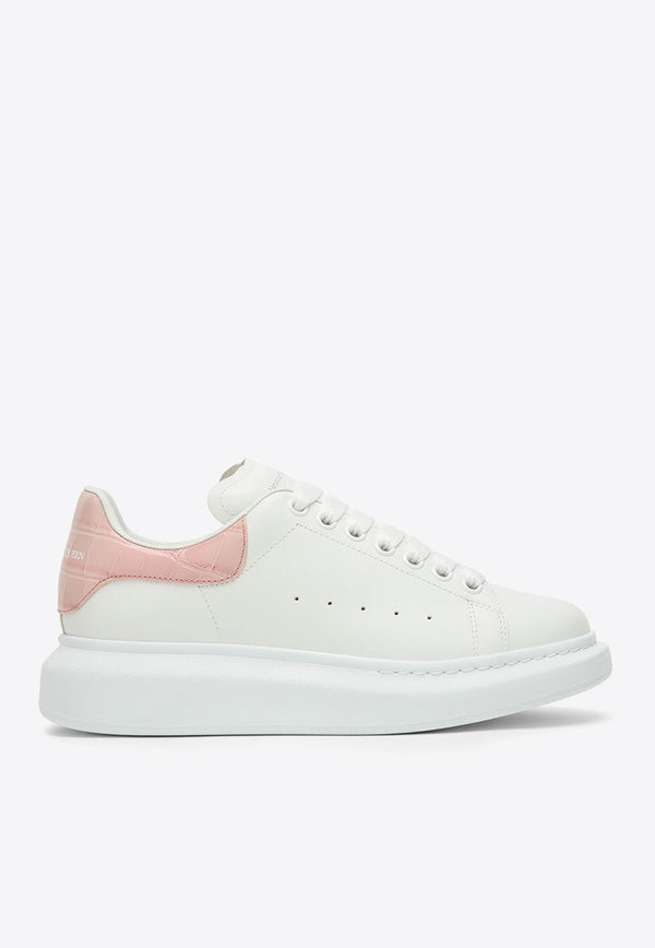 Alexander McQueen Oversized Leather Low-Top Sneakers White 718233WIEE6/O_ALEXQ-8742