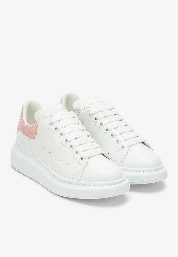 Alexander McQueen Oversized Leather Low-Top Sneakers White 718233WIEE6/O_ALEXQ-8742
