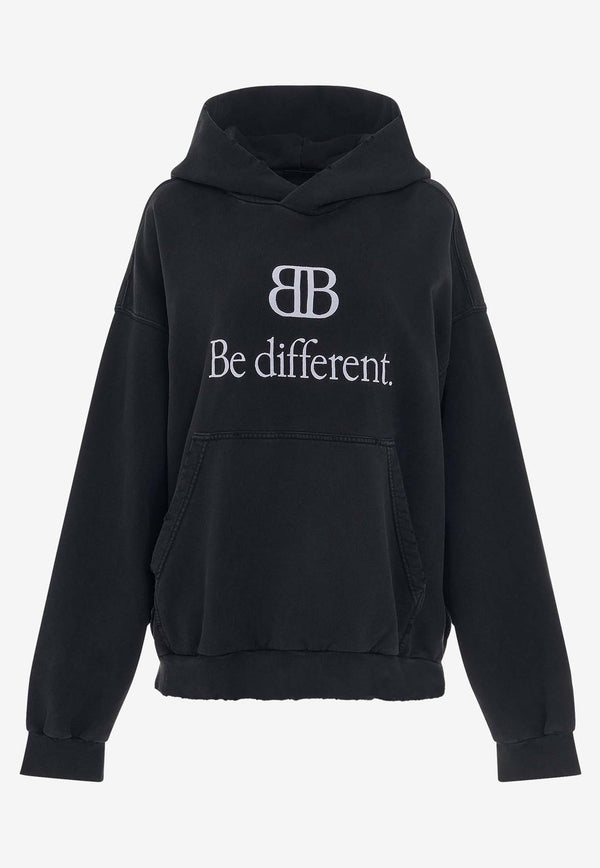 Balenciaga BB Logo Hooded Sweatshirt 720426TNVV11070BLACK
