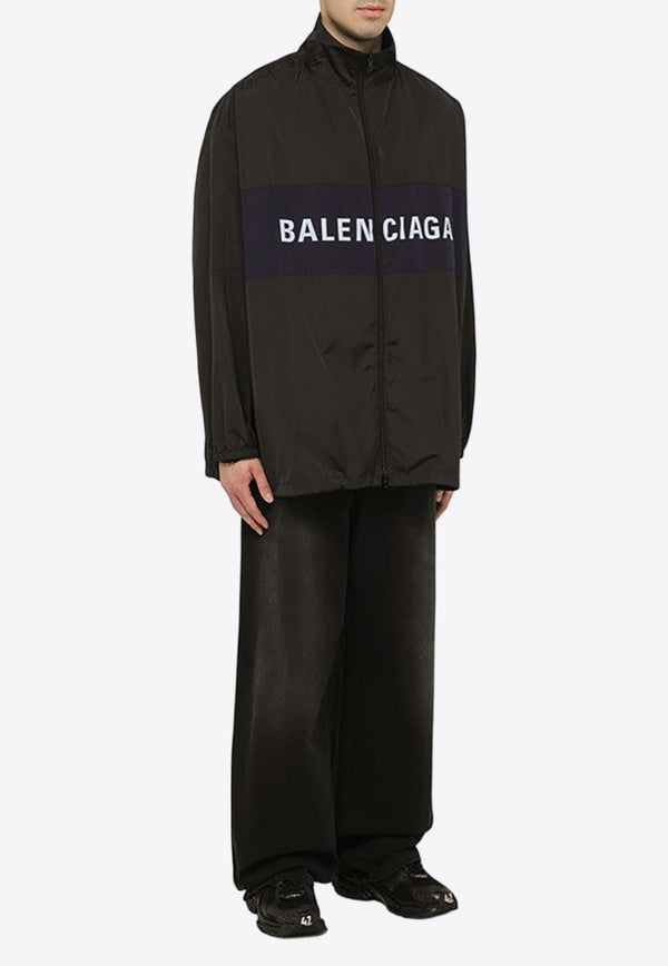 Balenciaga Logo-Printed Zip-Up Jacket 725302-TPO06/O_BALEN-1000