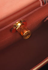 Herbag 31 in Rouge H Canvas and Vache Hunter with Gold Hardware
