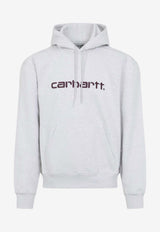 Embroidered-Logo Hooded Sweatshirt