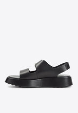 Leather Flatform Sandals