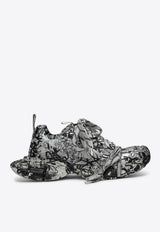 Balenciaga 3XL Extreme Graffiti Print Sneakers Monochrome 734734W2RG3/P_BALEN-9010