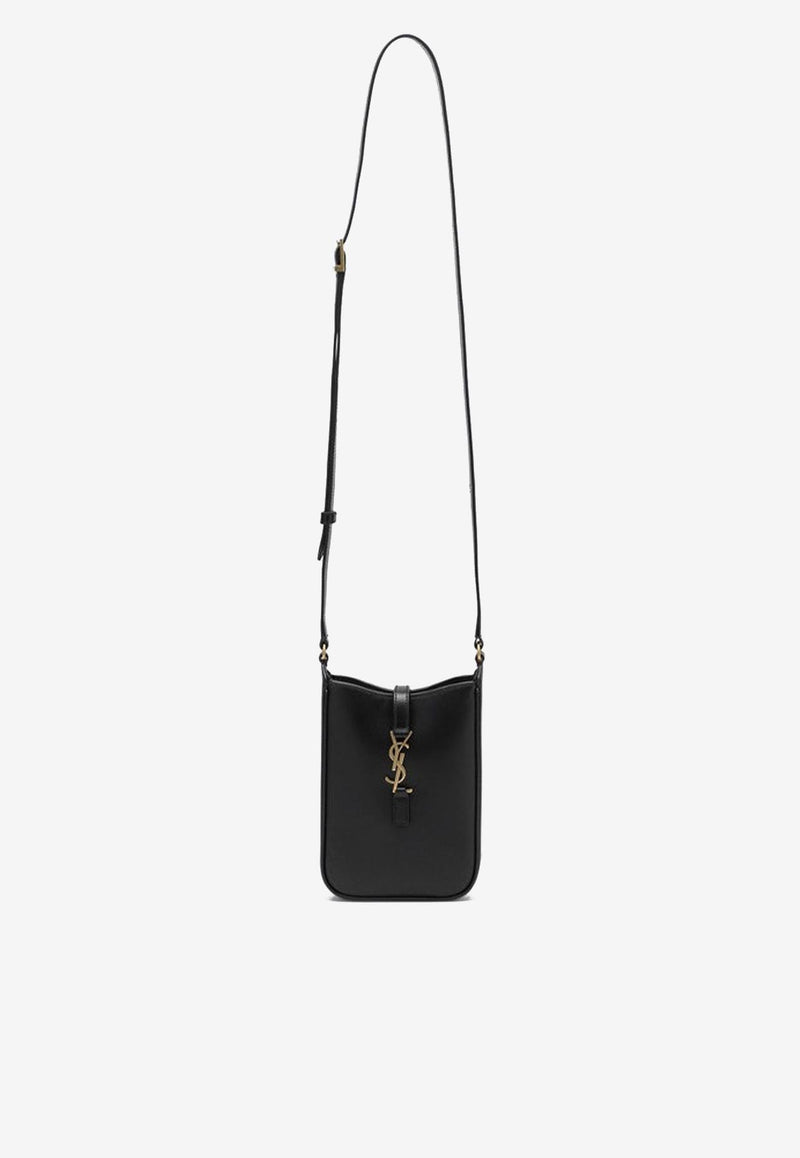Saint Laurent Mini Le 5 À 7 Leather Shoulder Bag Black 7352142R20W/Q_YSL-1000