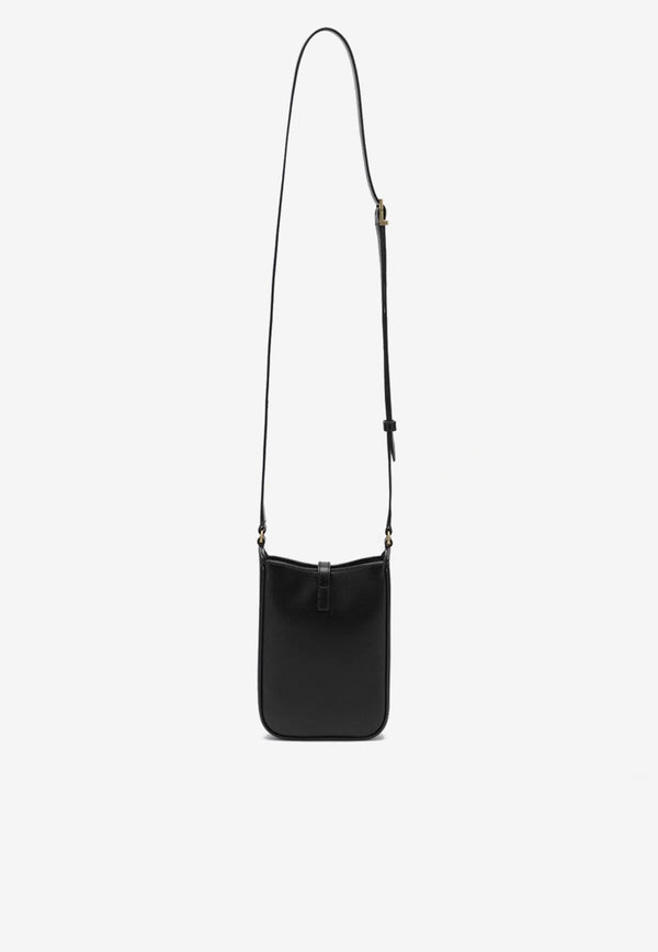Saint Laurent Mini Le 5 À 7 Leather Shoulder Bag Black 7352142R20W/Q_YSL-1000