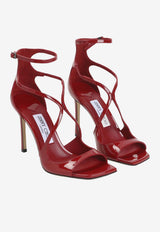 Jimmy Choo Azia 95 Leather Heeled Sandals Red