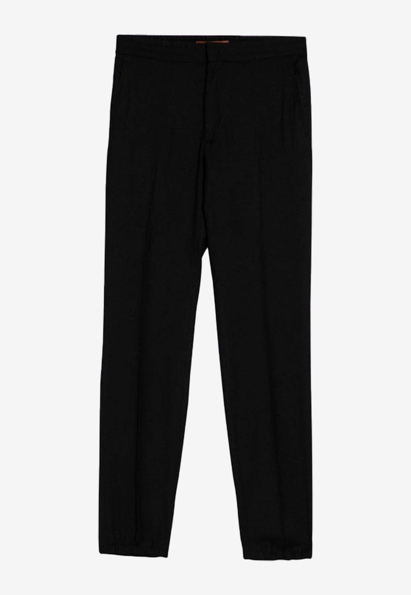 ZEGNA Wool Tailored Pants Black 73V4C18ZF705A8/P_ZEGNA-001