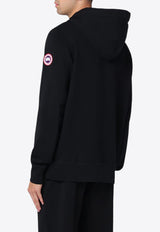 Canada Goose Huron Logo Hooded Sweatshirt Black 7403MCO/P_CANAD-61