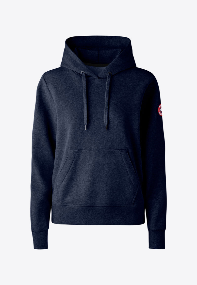 Canada Goose Huron Logo Patch Hooded Sweatshirt Navy 7403MNAVY