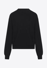 Wool-Blend Twisted Cardigan