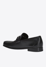 Salvatore Ferragamo Grandioso Grained Leather Loafers 029392 GRANDIOSO 642848-NERO