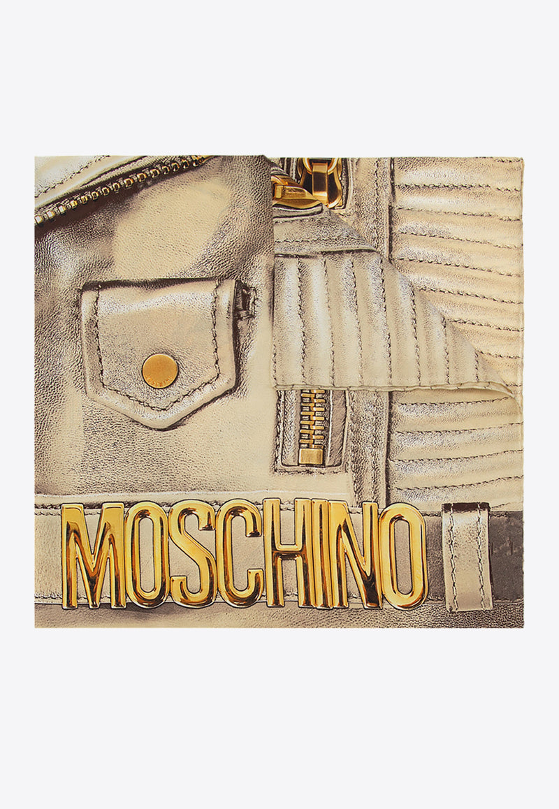Moschino Jacket Print Silk Scarf 03549 0M2054-002
