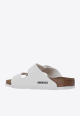 Birkenstock Arizona Bs Leather Slides 1005294 0-PATENT WHITE
