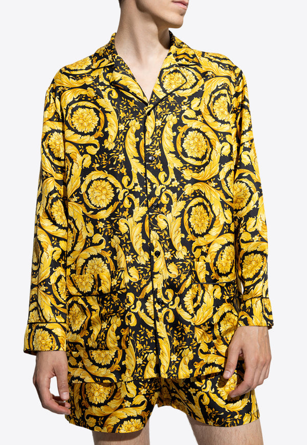 Versace Barocco Silk Pyjama Top 1005376 1A04661-5B000