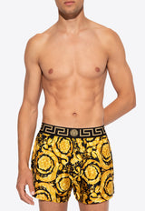 Versace Barocco Silk Pajama Shorts 1000948 1A04661-5B000