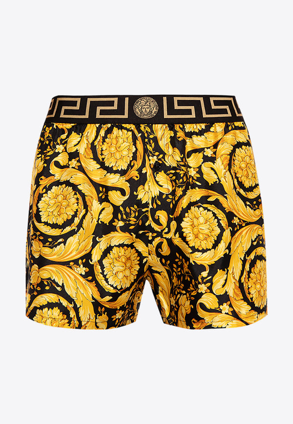Versace Barocco Silk Pajama Shorts 1000948 1A04661-5B000