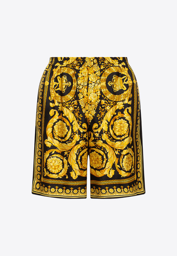 Versace Barocco Silk Shorts 1002476 1A03044-5B000