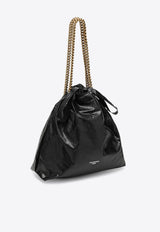 Balenciaga Medium Crush Tote Bag Black 742941210IT/P_BALEN-1000