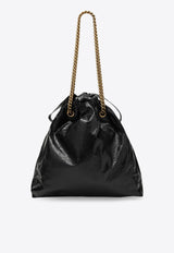 Balenciaga Medium Crush Tote Bag Black 742941210IT/P_BALEN-1000