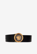 Versace Medusa Biggie Leather Belt Black 1003873 1A04846-1B00R