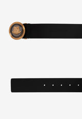 Versace Medusa Biggie Leather Belt Black 1003873 1A04846-1B00R